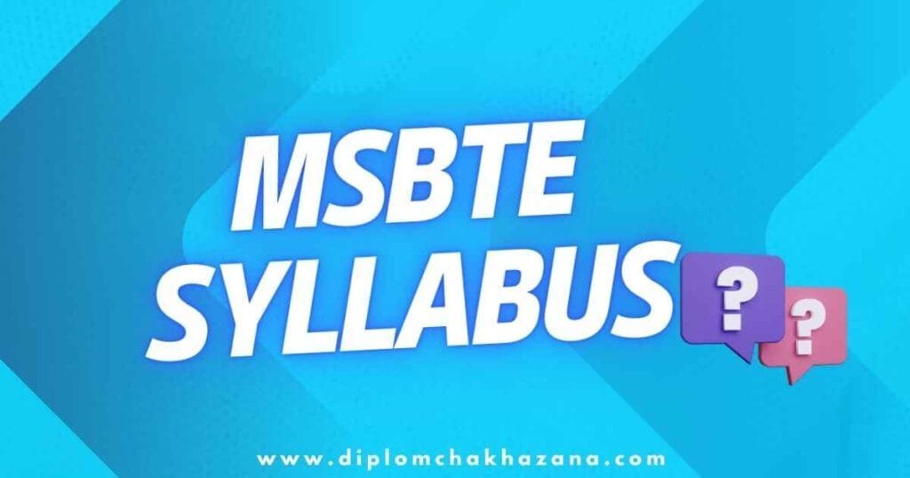 msbte computer engineering syllabus